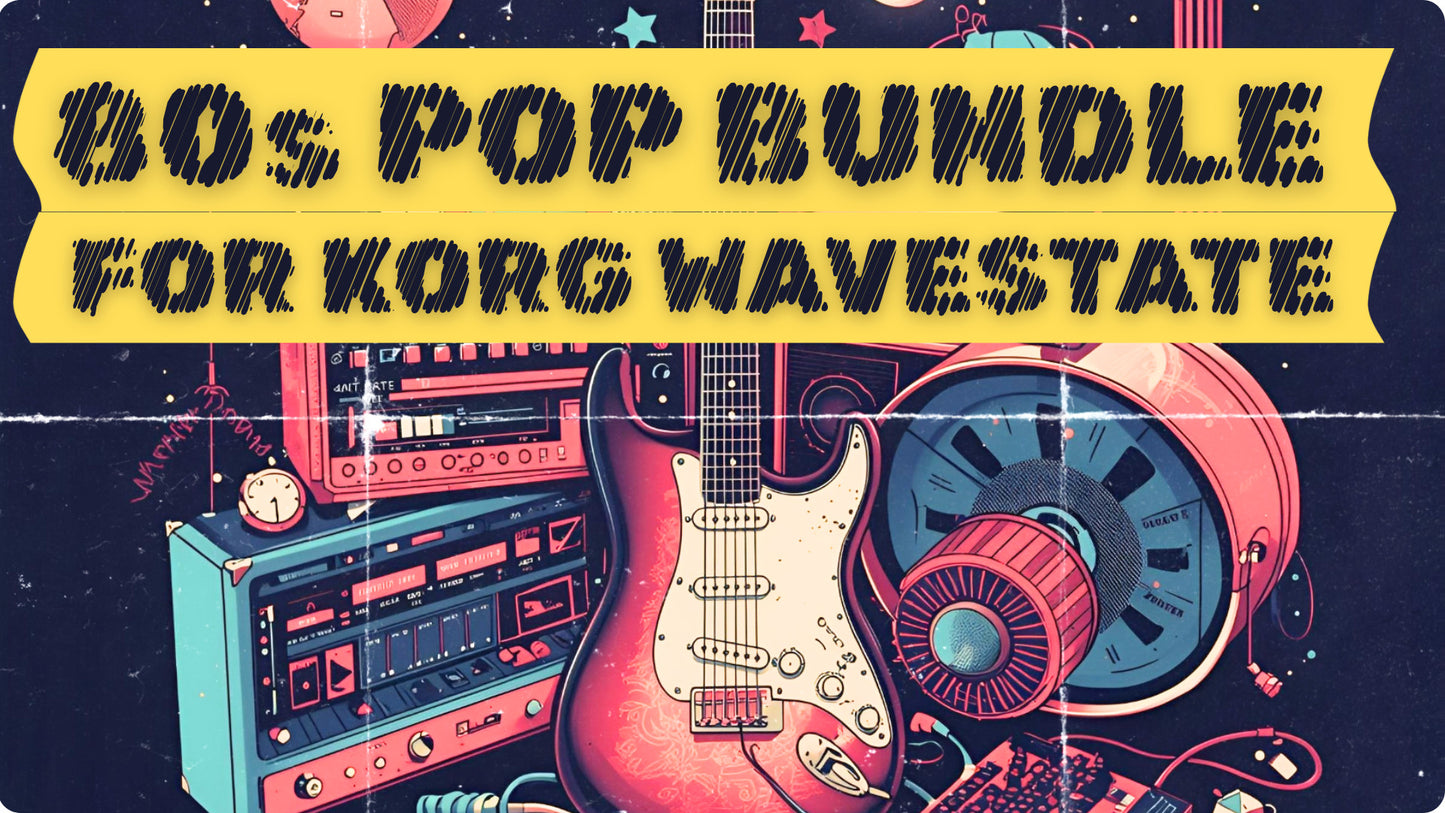 80s Pop Bundle - a Korg WaveState Synthesizer Soundpack, Soundset, Patches, wavestate sounds and presets