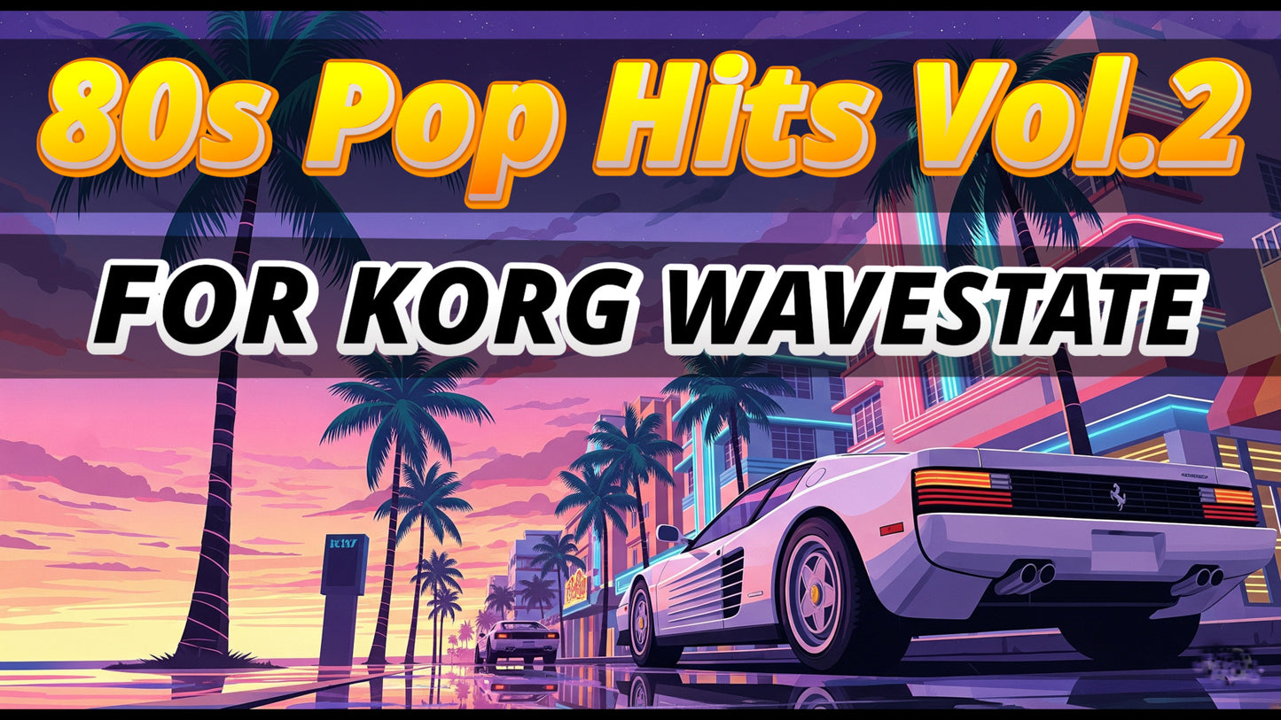 80s Pop Hits Vol.2 - Korg WaveState Soundpack, Soundset, Patches, wavestate sounds, 16by9
