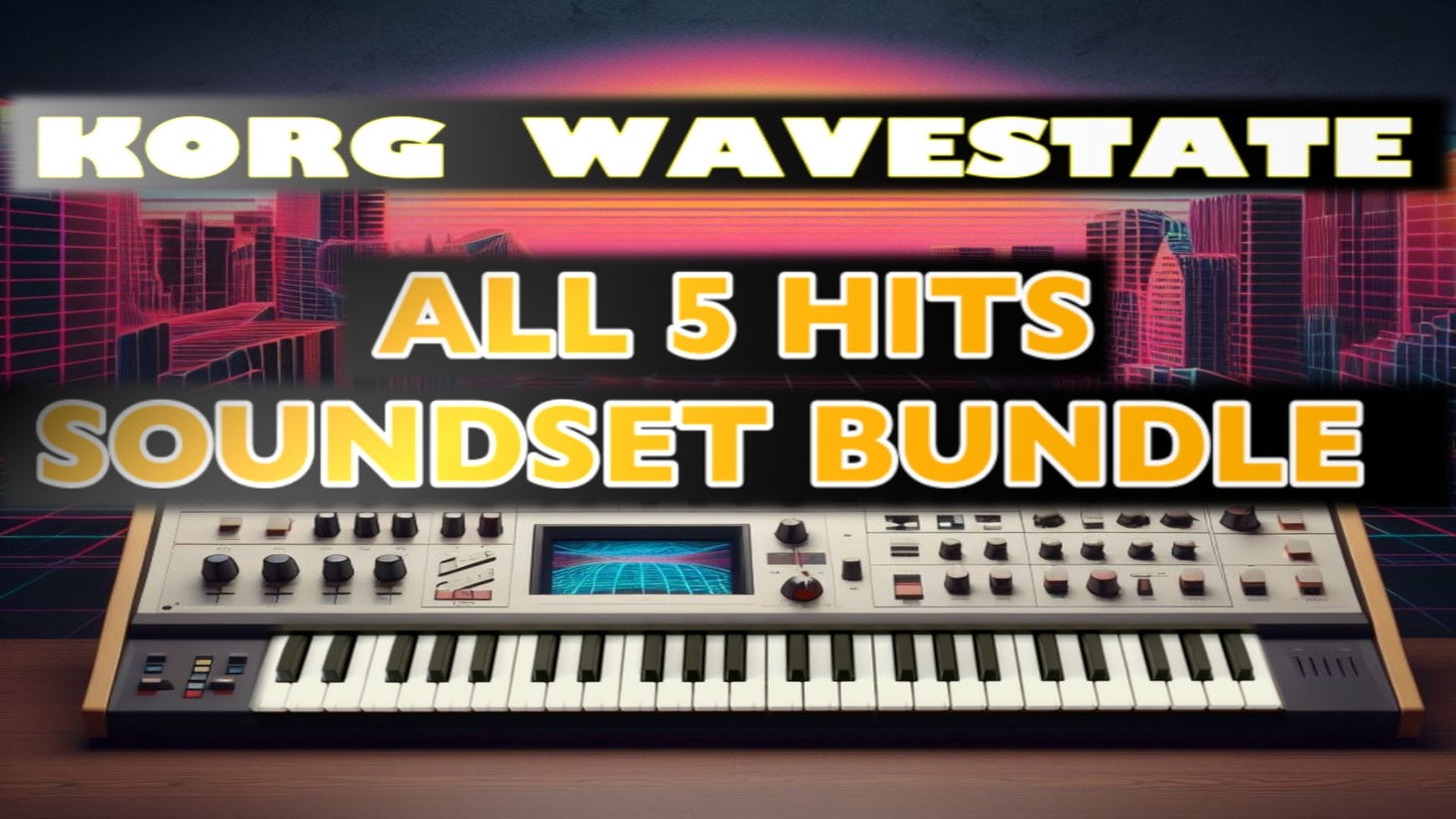 5 Hit Soundpack Bundle for Korg WaveState (Save 25%)