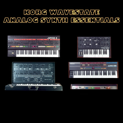 Analog Synth Essentials - a Korg WaveState Synthesizer Soundpack, Soundset, Patches