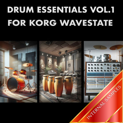 korg wavestate soundpack - drum essentials vol.1, sounds, patches